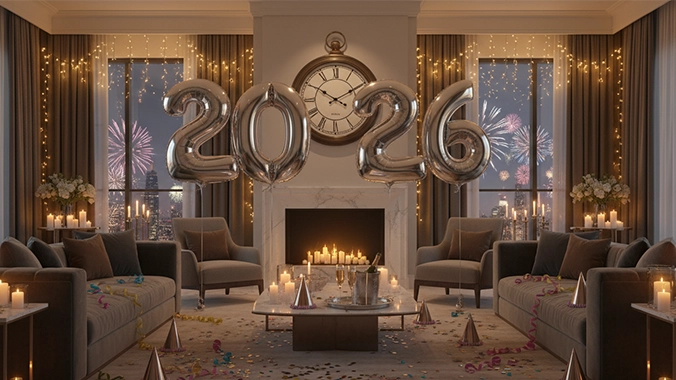 أفكار ديكور رأس السنة 2026: أفضل 15 فكرة