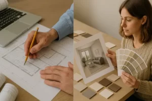 الفرق بين التصميم المعماري والتصميم الداخلي