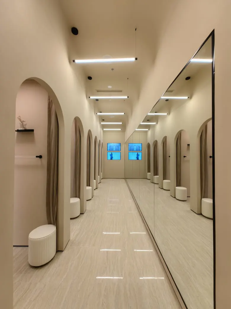 Elegant Boutique Fitting Rooms in Dubai by DWS Interiors